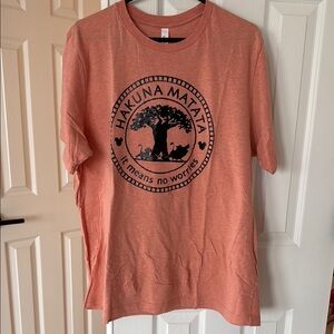 Lion King Heathered peach/orange Short Sleeve Tee